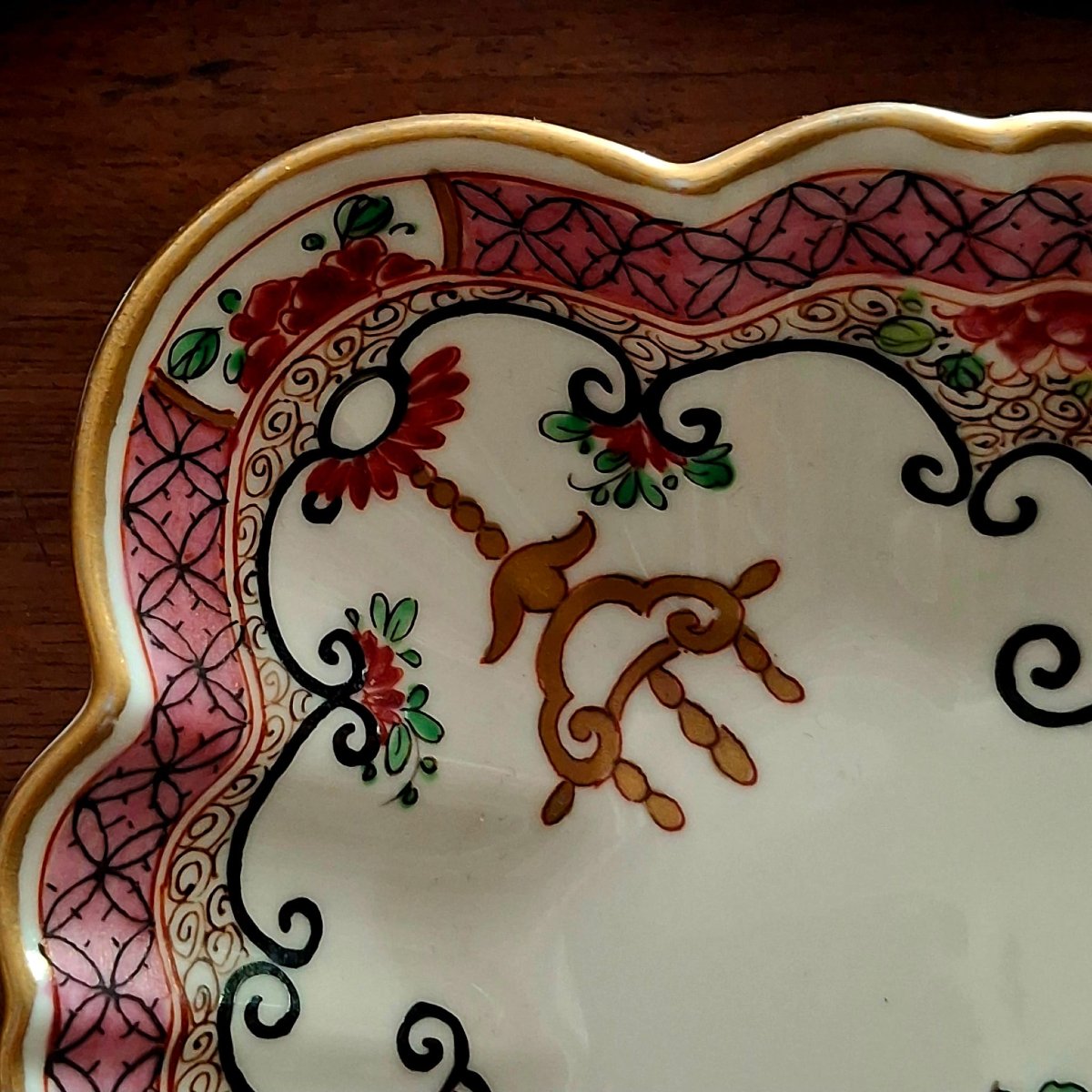 Plat  creux rectangulaire en porcelaine par Samson-photo-4