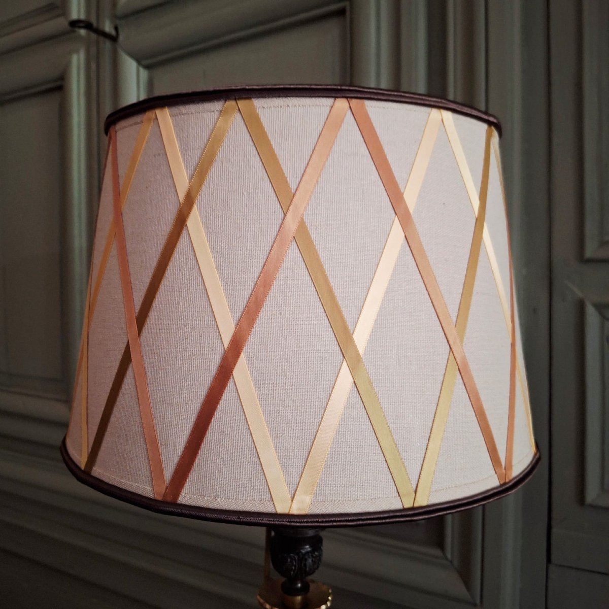 Bougeoir d'époque Restauration monté en lampe      Henri IV -photo-3