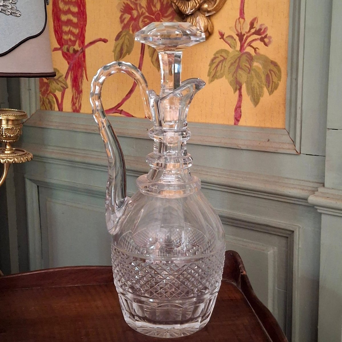 Aiguière modèle Trianon en cristal de Saint-Louis estampillée -photo-2