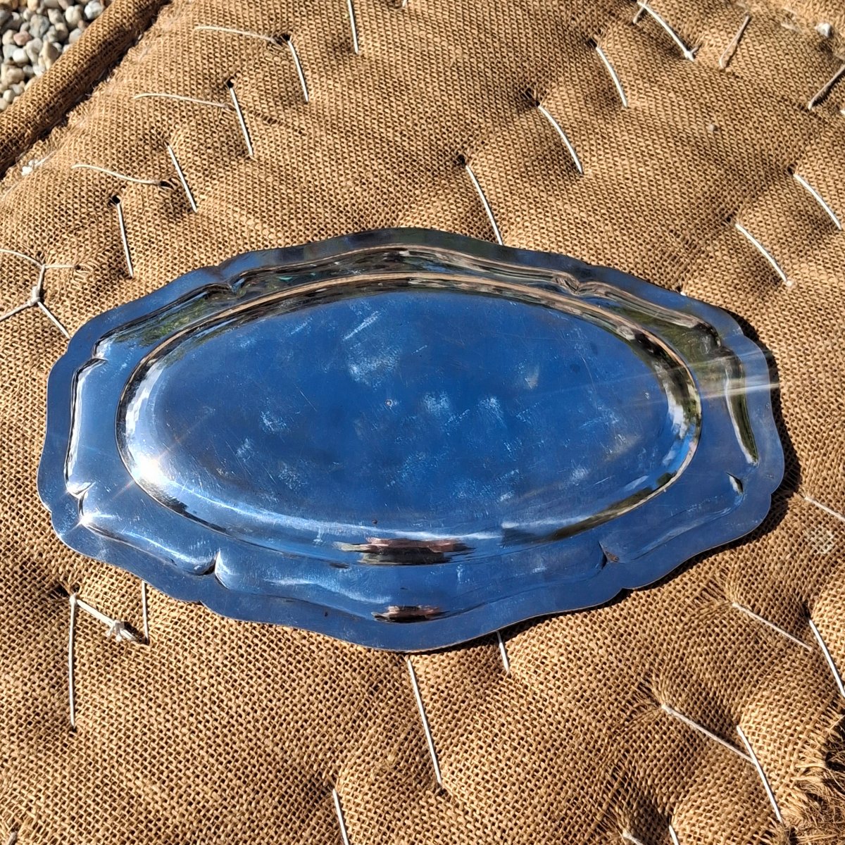 Oval Dish - Serizay De Grillemont Family - Minerva Hallmark - 621 G. -photo-3
