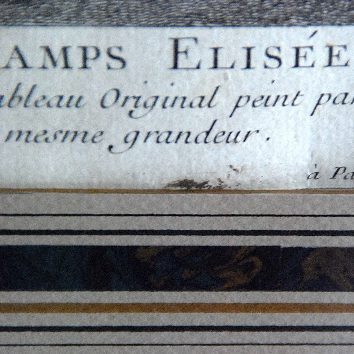 Engraving  XVIIIème : '' Les Champs Elysées ''-photo-7