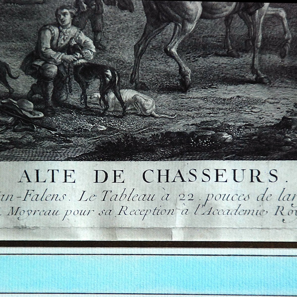 18th Century Engraving: `` Alte De Chasseurs ''-photo-4