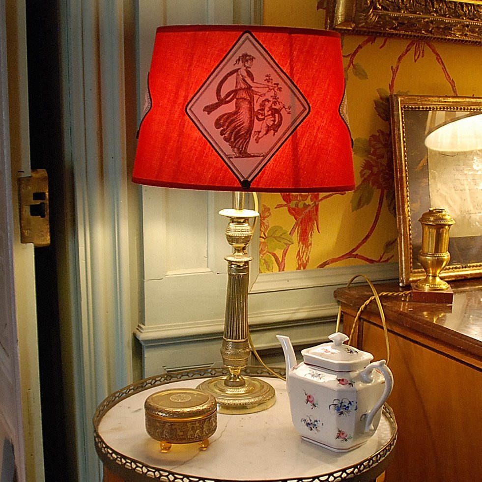 Candlestick From The Restoration Period Mounted As A Lamp-photo-2