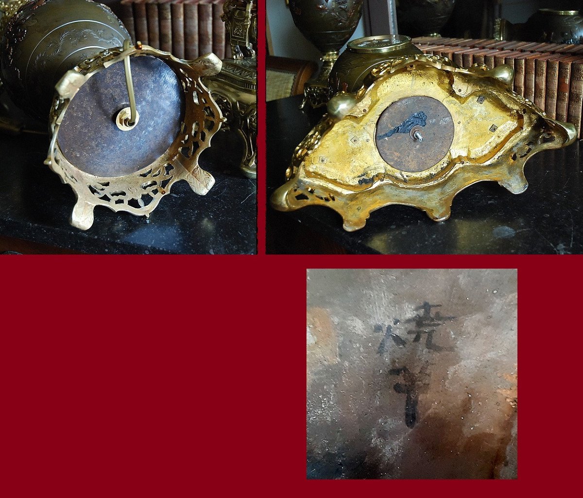 Japanese Style Fireplace Insert From The End Of The 19th Century.-photo-8