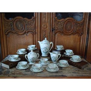 Coffee Service With Decorations Signed By Artois Limoges