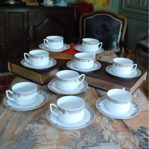 Suite Of Nine Large Porcelain Lunches
