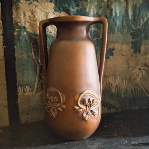 Art Nouveau Terracotta Vase By Henri Léon Desrousseau 