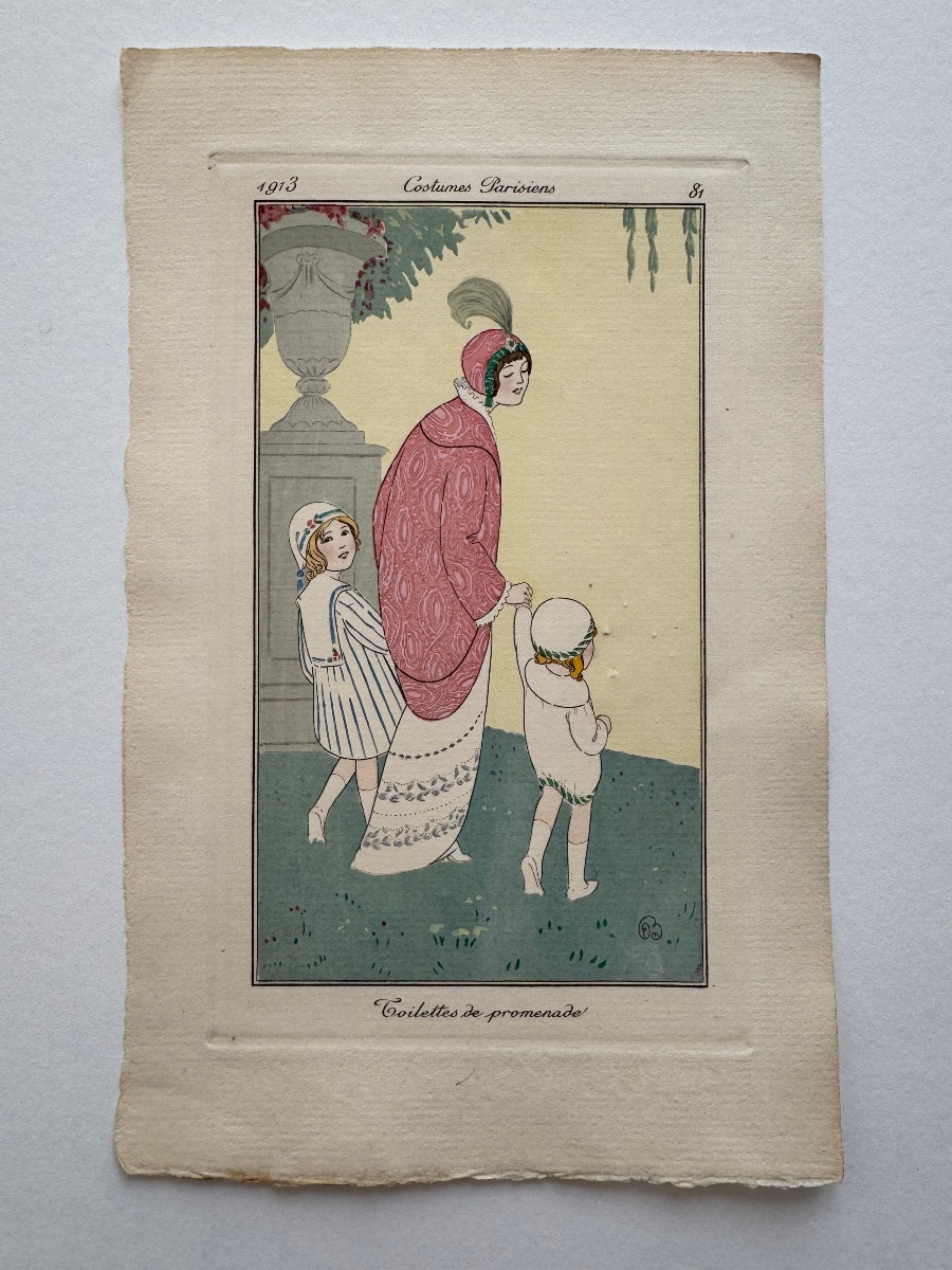 Costumes Parisiens. Toilettes de promenade. 1913.-photo-2