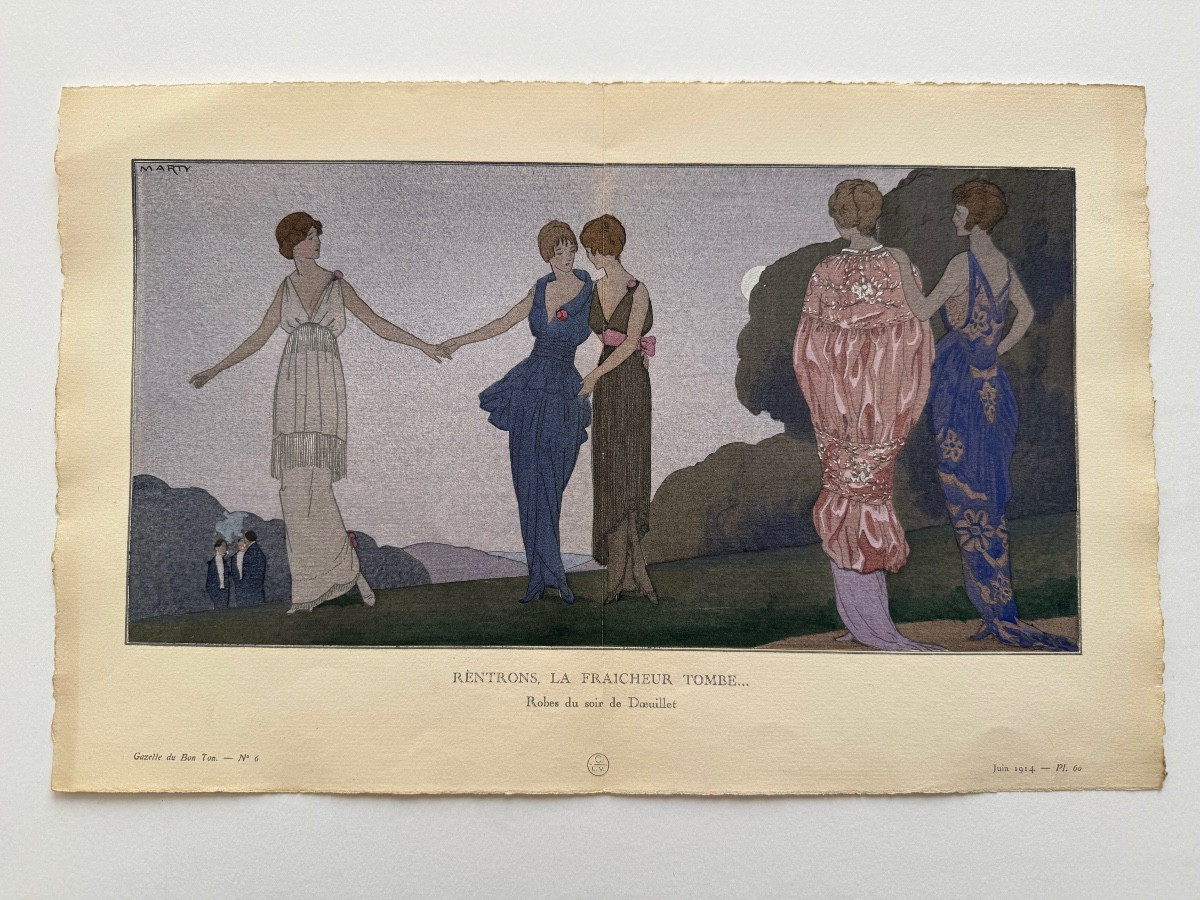 Gazette Du Bon Ton. Rentrons, La Fraicheur Tombe... 1914-photo-2