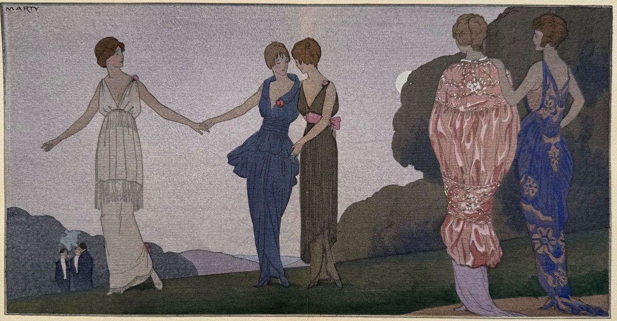 Gazette Du Bon Ton. Rentrons, La Fraicheur Tombe... 1914