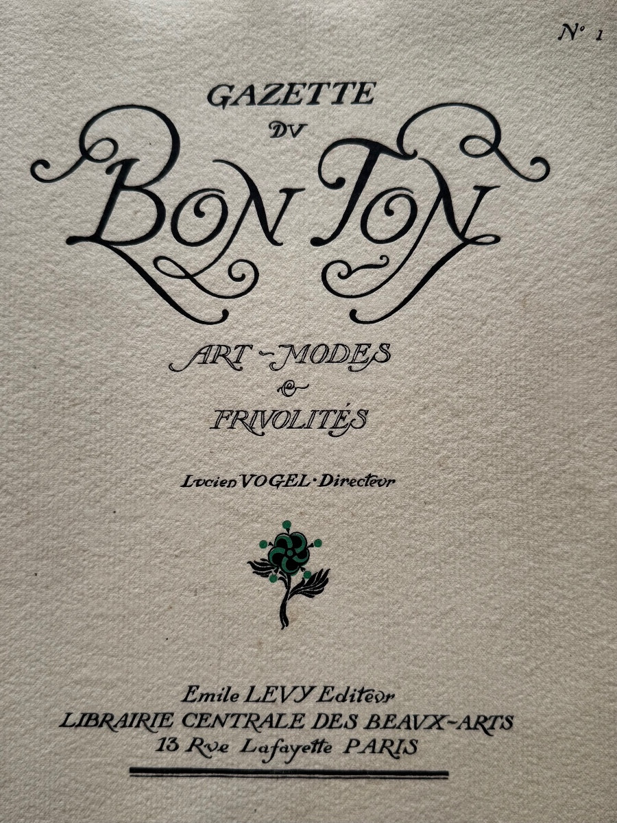 Gazette du Bon Ton. N°1. 1912