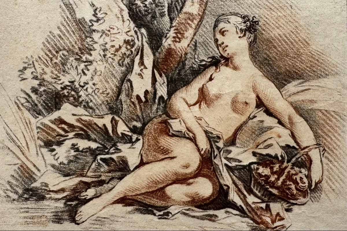 The Nymph With A Basket Of Flowers. C.1770