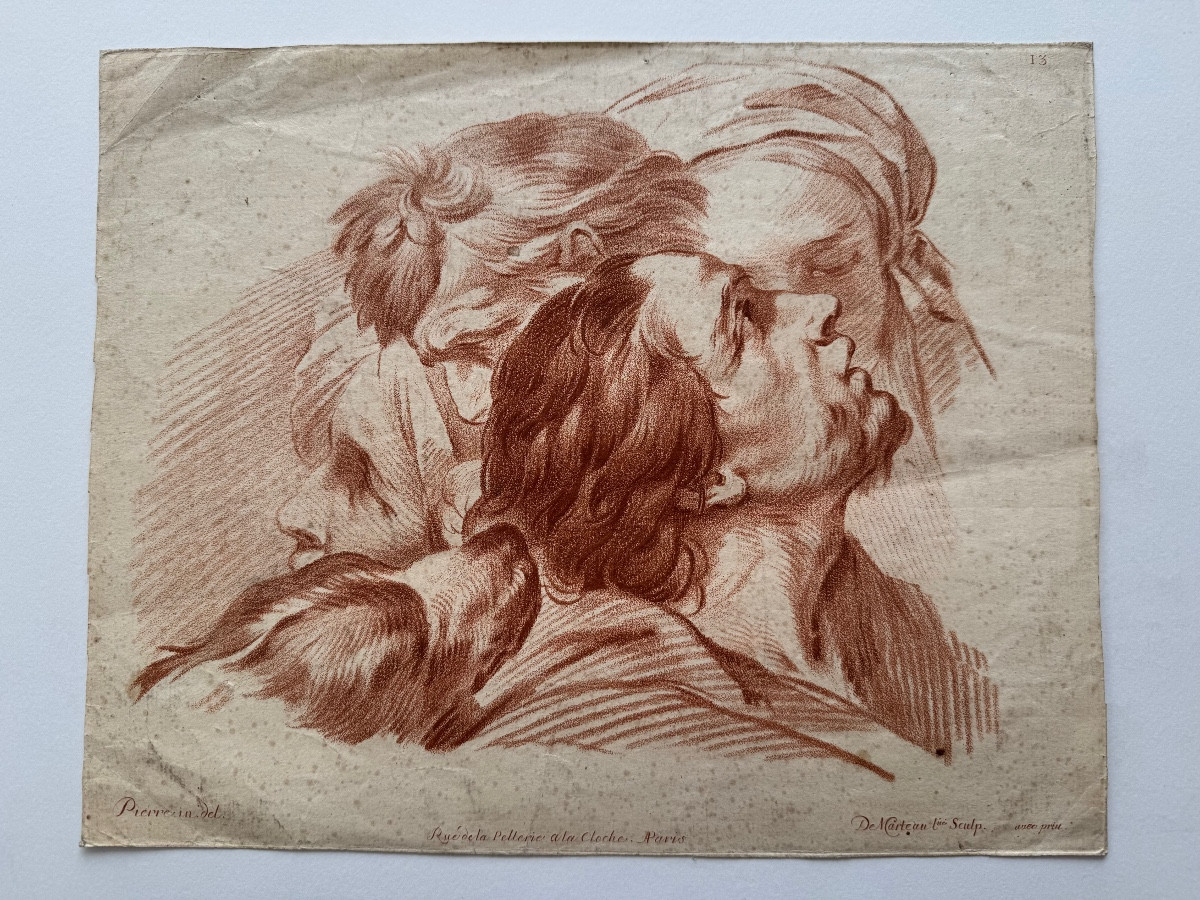 Etude de têtes. c.1760-photo-2