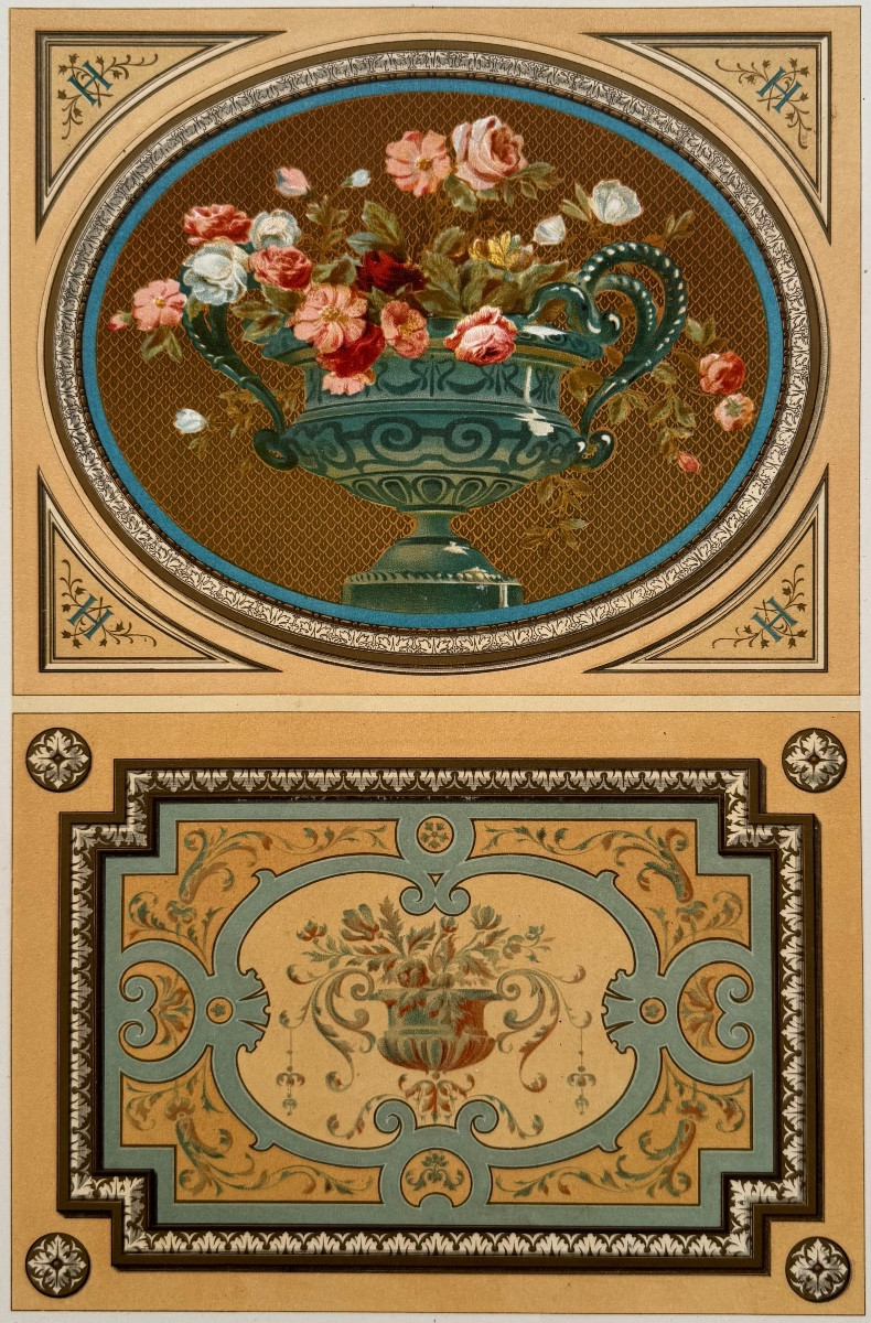 Panels For Overdoor. l'Architecture Privée Au XIXe Siècle. 1877