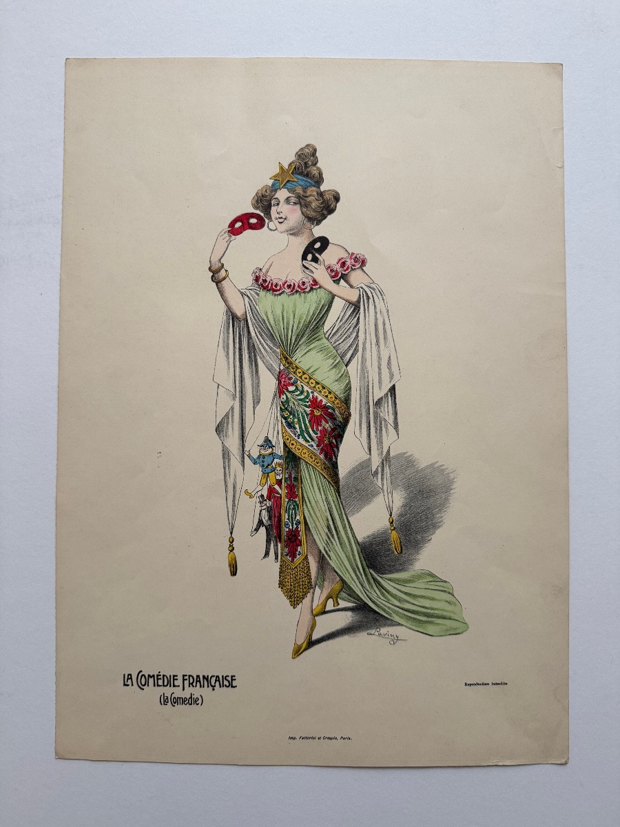 Costume Design. La Comédie Française (la Comédie). C.1910-photo-2