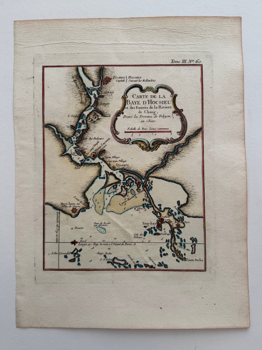 Carte de la Baye d'Hocsieu (Chine). c.1760-photo-2