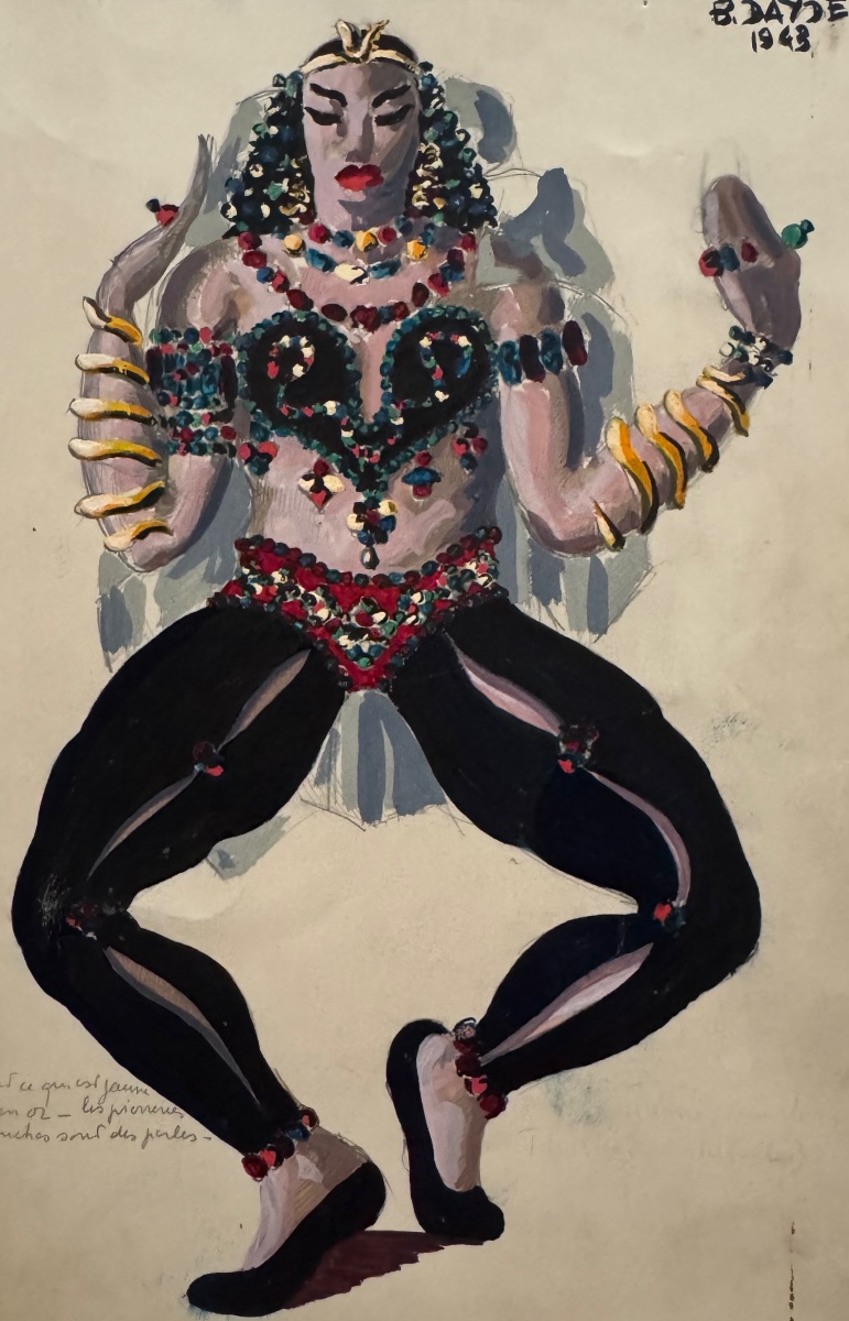 Projet de costume de ballet. 1943