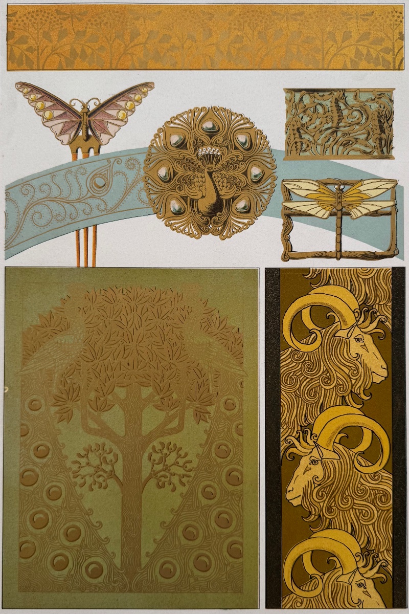 L'Animal dans la Décoration. Planche N°18. Paris, 1897
