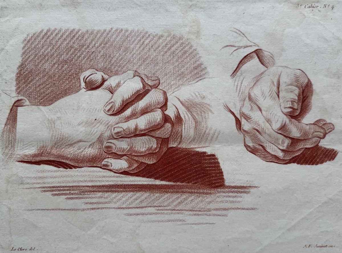 Study Of Hands. C. 1773