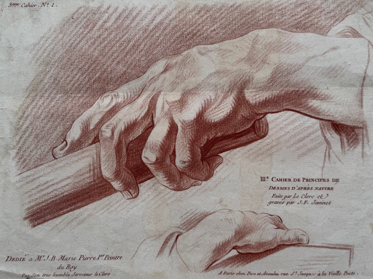 Study Of Hands. C. 1773