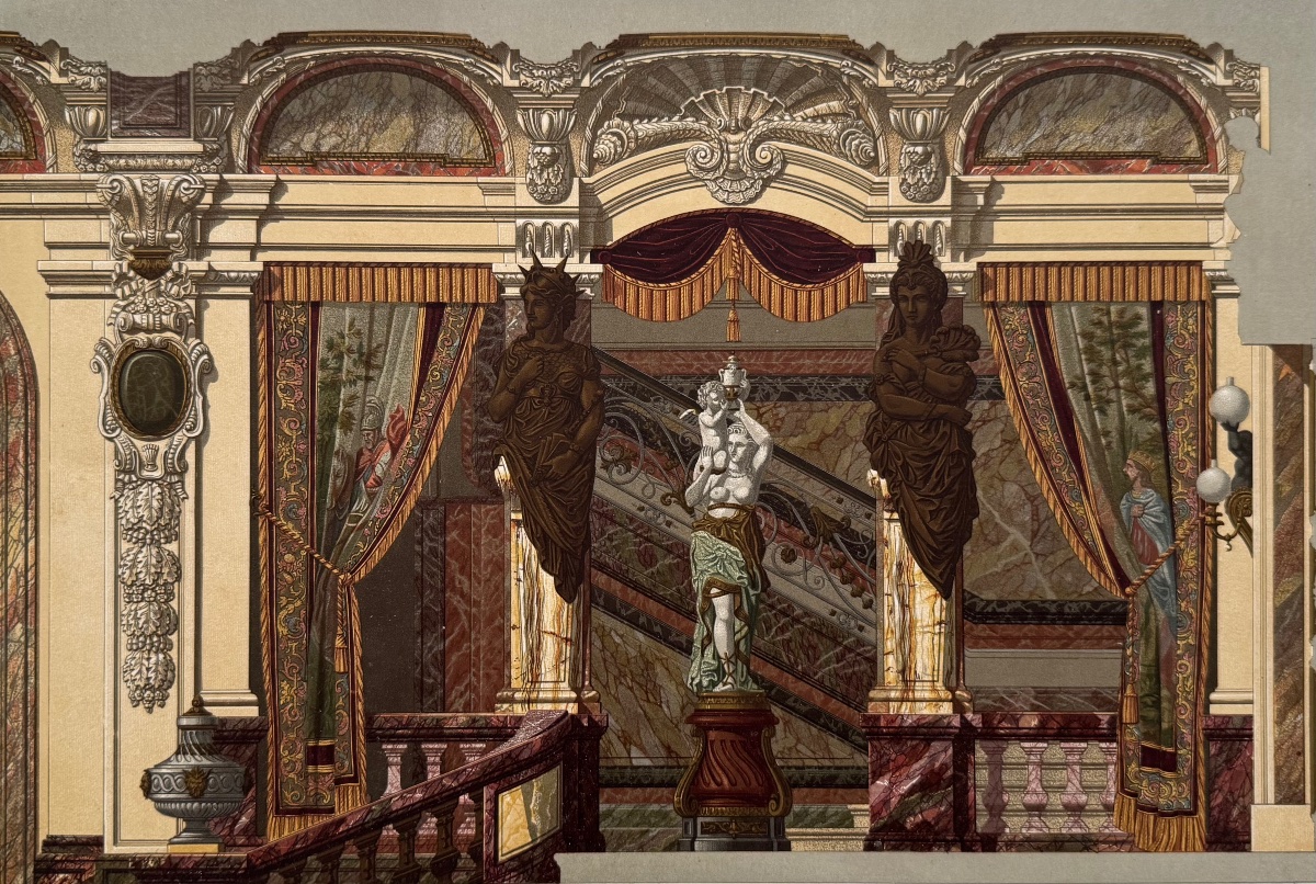 Vestibule. Private Architecture In The 19th Century. 1877