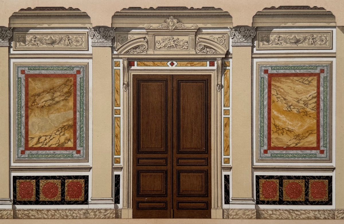 Vestibule. Private Architecture In The 19th Century. 1877