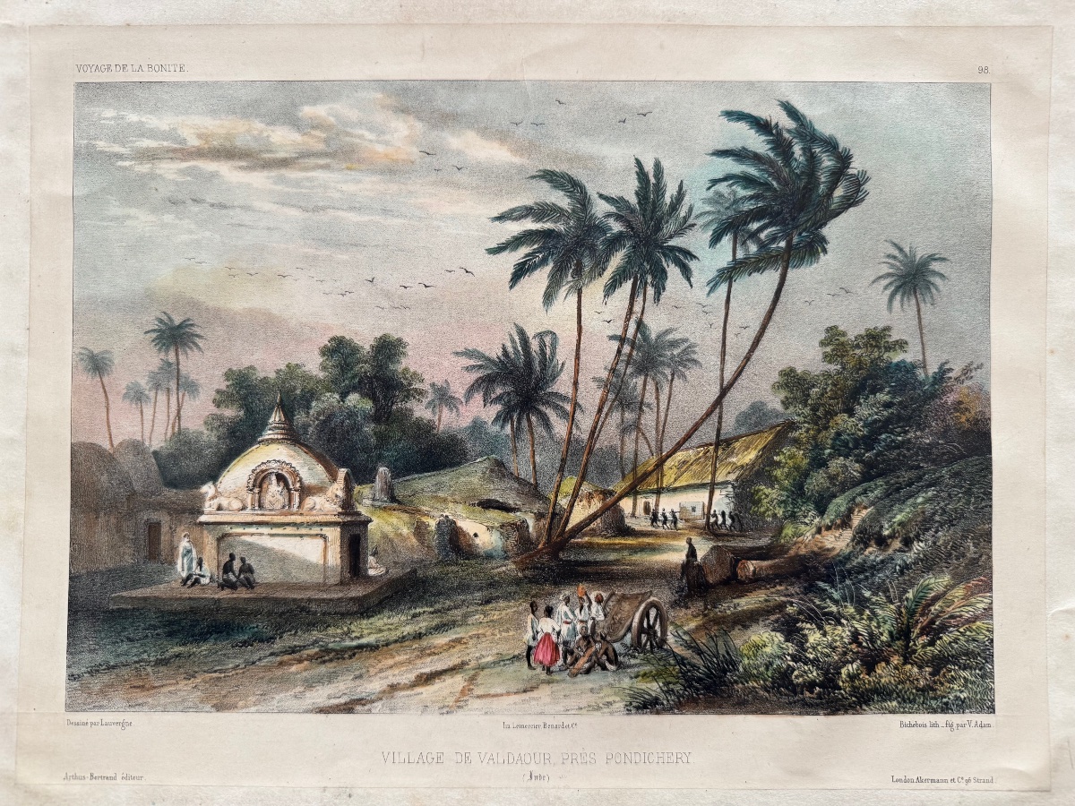 Voyage de la Bonite. Pondichery. c.1850-photo-2