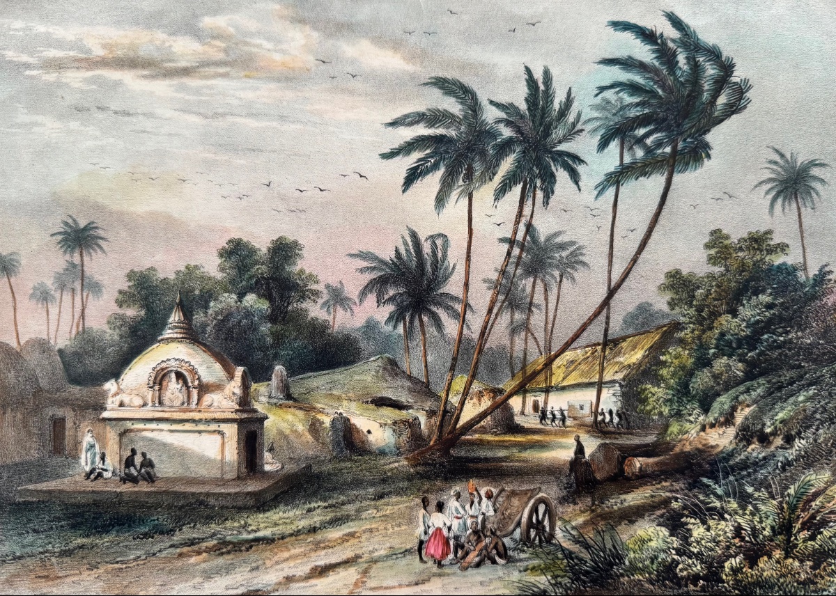 Voyage de la Bonite. Pondichery. c.1850