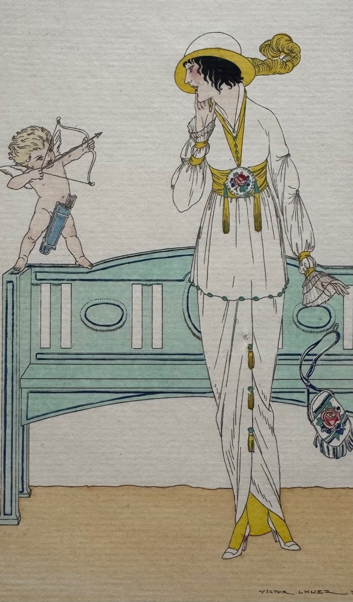 Costumes Parisiens. Robe de crêpe de Chine. 1913