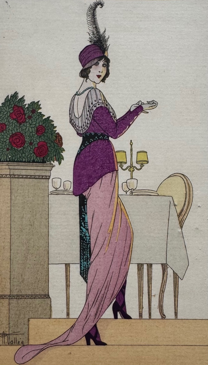 Robe Pour Un Dîner Au Bois. Costumes Parisiens. 1913