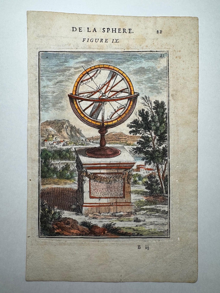 Description de l'Univers. De la Sphère. Figure IX. 1683-photo-2