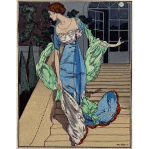 Gazette du Bon Ton. Le rendez-vous dans le parc. 1912