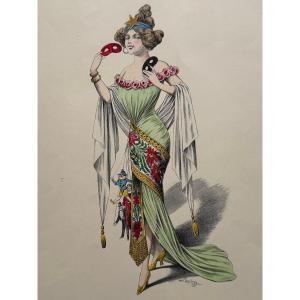Projet de Costume. La Comédie Française (la Comédie). c.1910