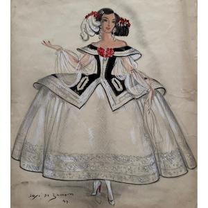 Projet de costume. 1944