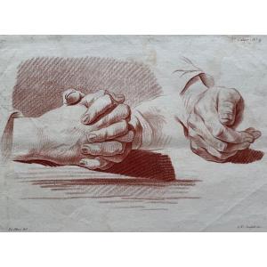 Study Of Hands. C. 1773