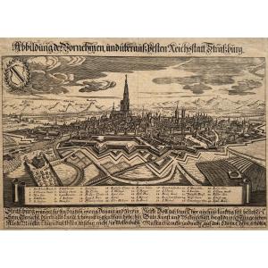 View Of Strasbourg. 17th Century