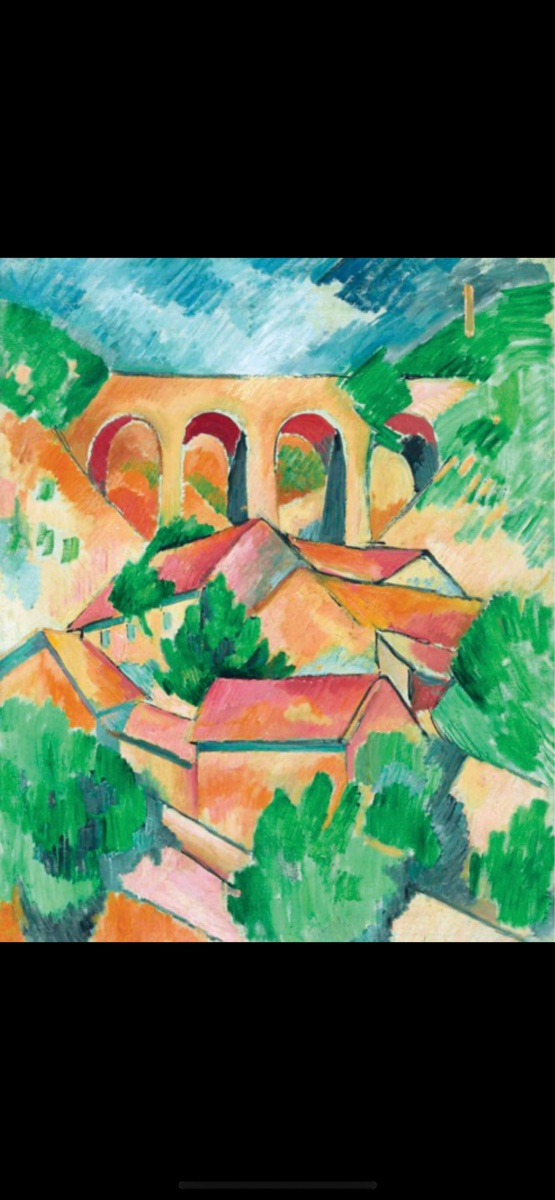 Paysage de Normandie,  fauvisme-pré cubisme  par Georges Braque (1882-1963).-photo-8