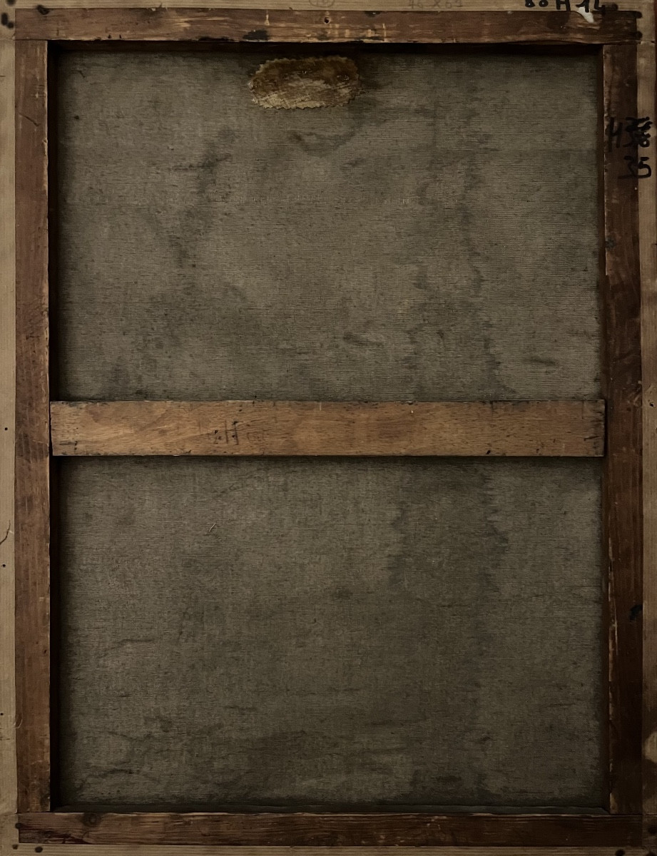 Le Doubs à Ornans depuis l’atelier de l’artiste Marthe Hirt, école franco-suisse (1890-1981).-photo-2