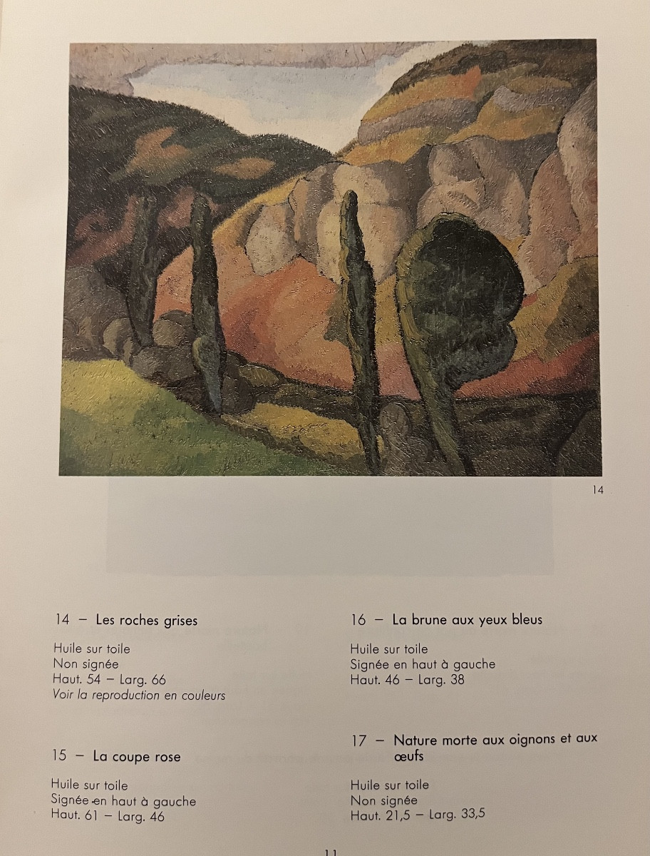 Le Doubs à Ornans depuis l’atelier de l’artiste Marthe Hirt, école franco-suisse (1890-1981).-photo-5