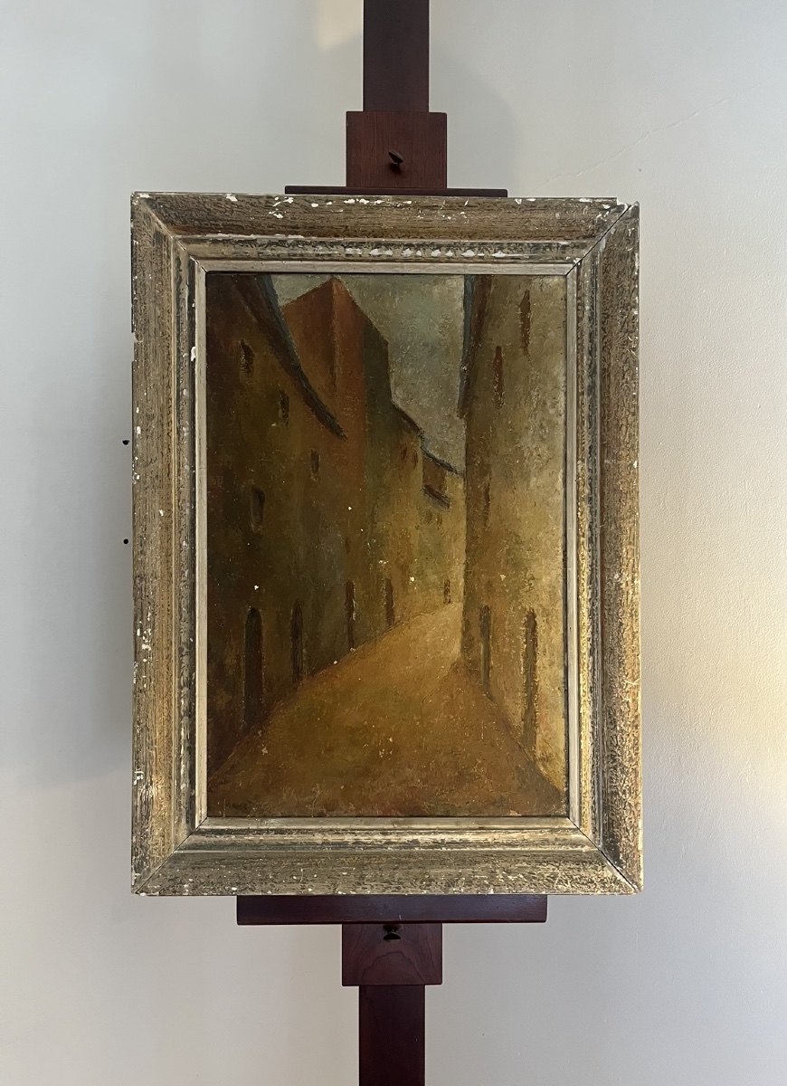 Via San Matteo, San Gimignano, Tuscany, Italy, By Fernando Manetti (1899–1964).