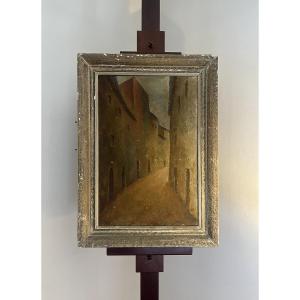 Via San Matteo, San Gimignano, Tuscany, Italy, By Fernando Manetti (1899–1964).