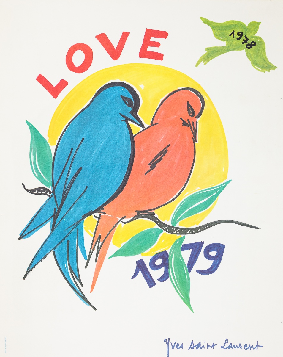 Yves Saint-laurent - Original Poster - Love 1979-photo-2
