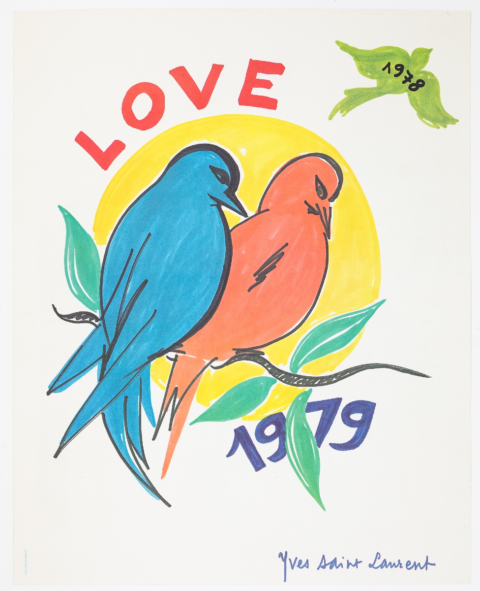 Yves Saint-laurent - Original Poster - Love 1979-photo-3