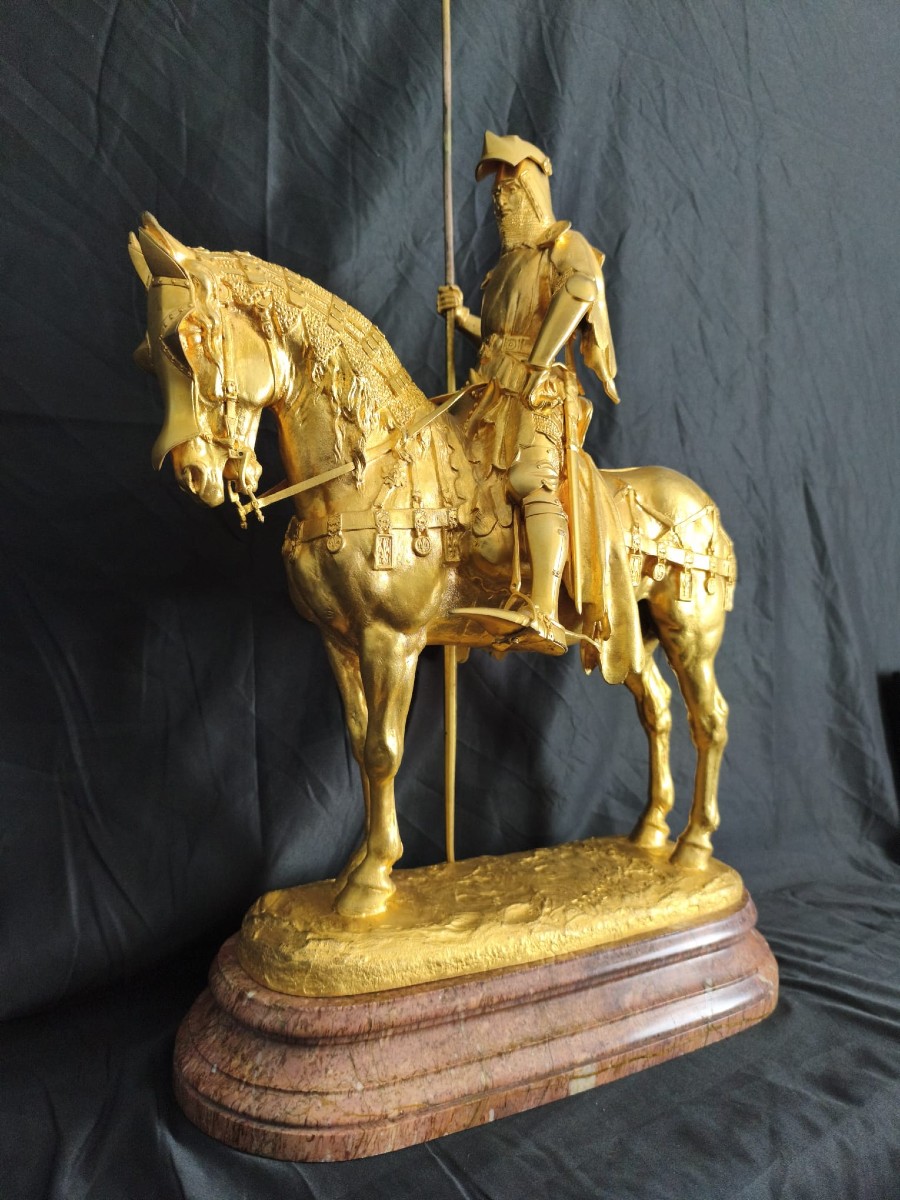 Bronze -Louis d'Orléans - Emmanuel FREMIET (1824-1910)-photo-3