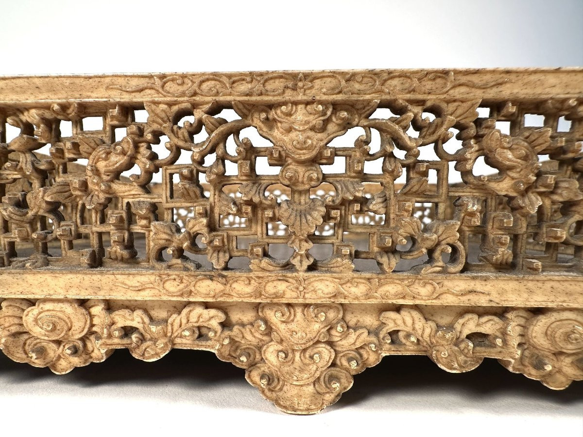 Carved Bone Tray - Betel Tray Vietnam-photo-2