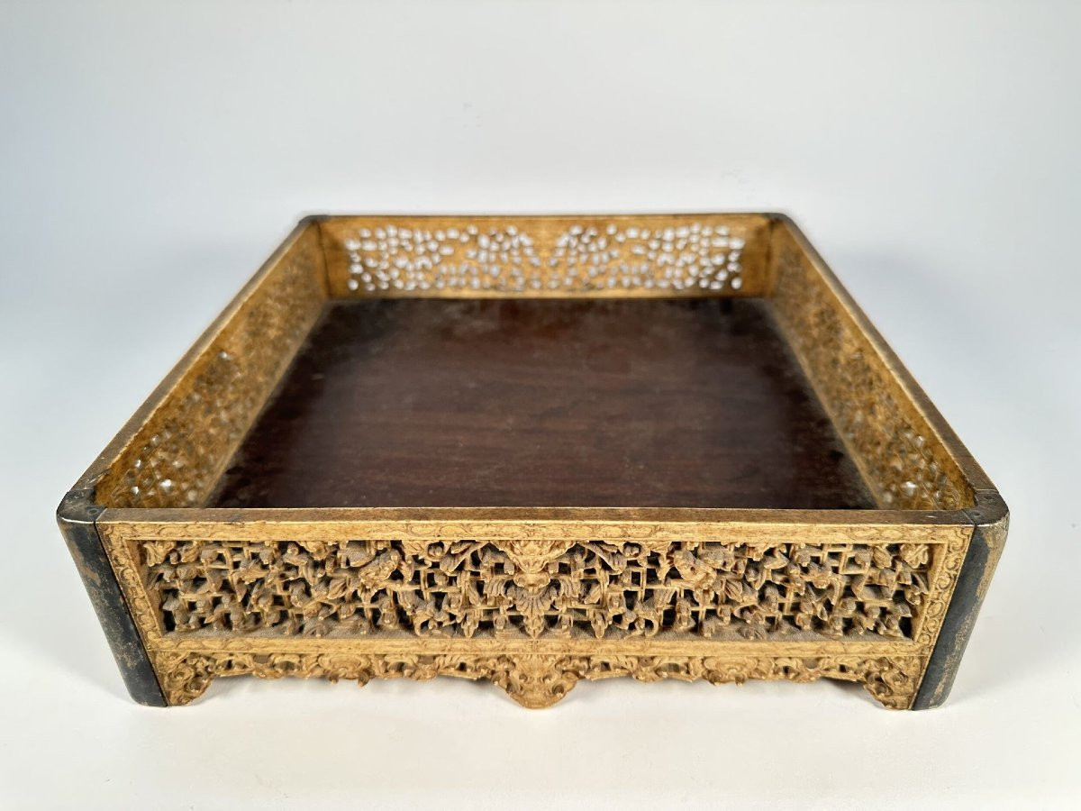 Carved Bone Tray - Betel Tray Vietnam-photo-4