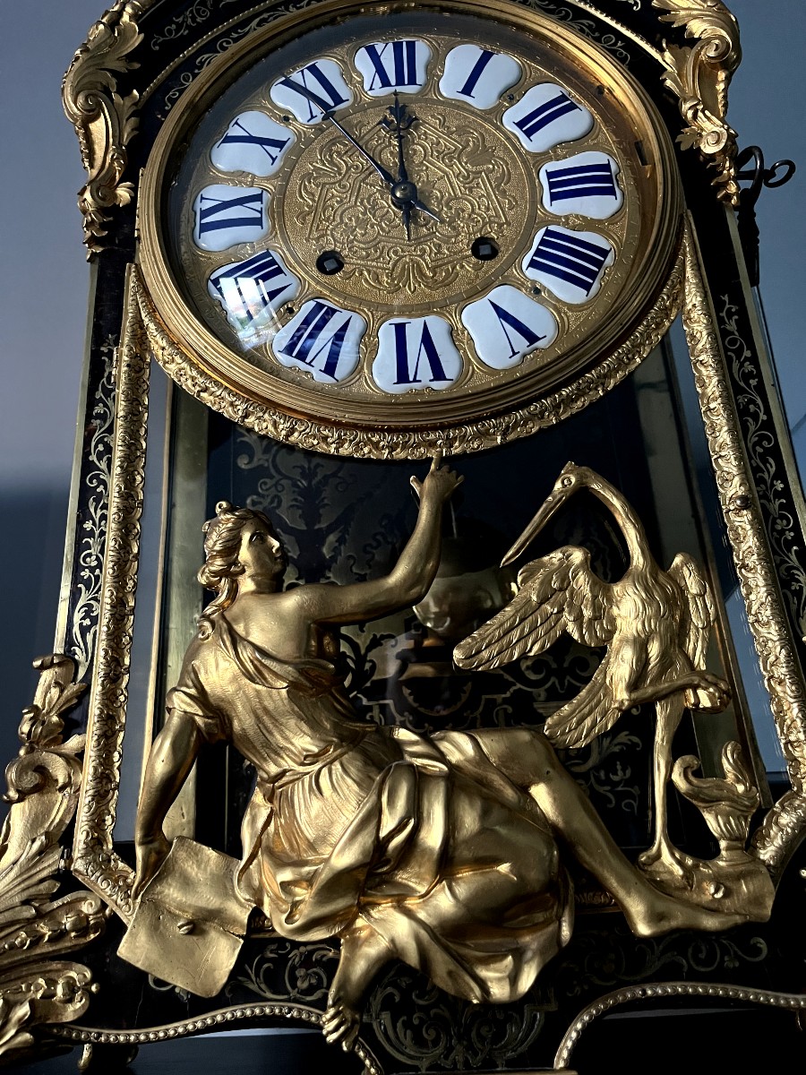 Louis XIV / Régence Period Boulle Cartel Clock-photo-2