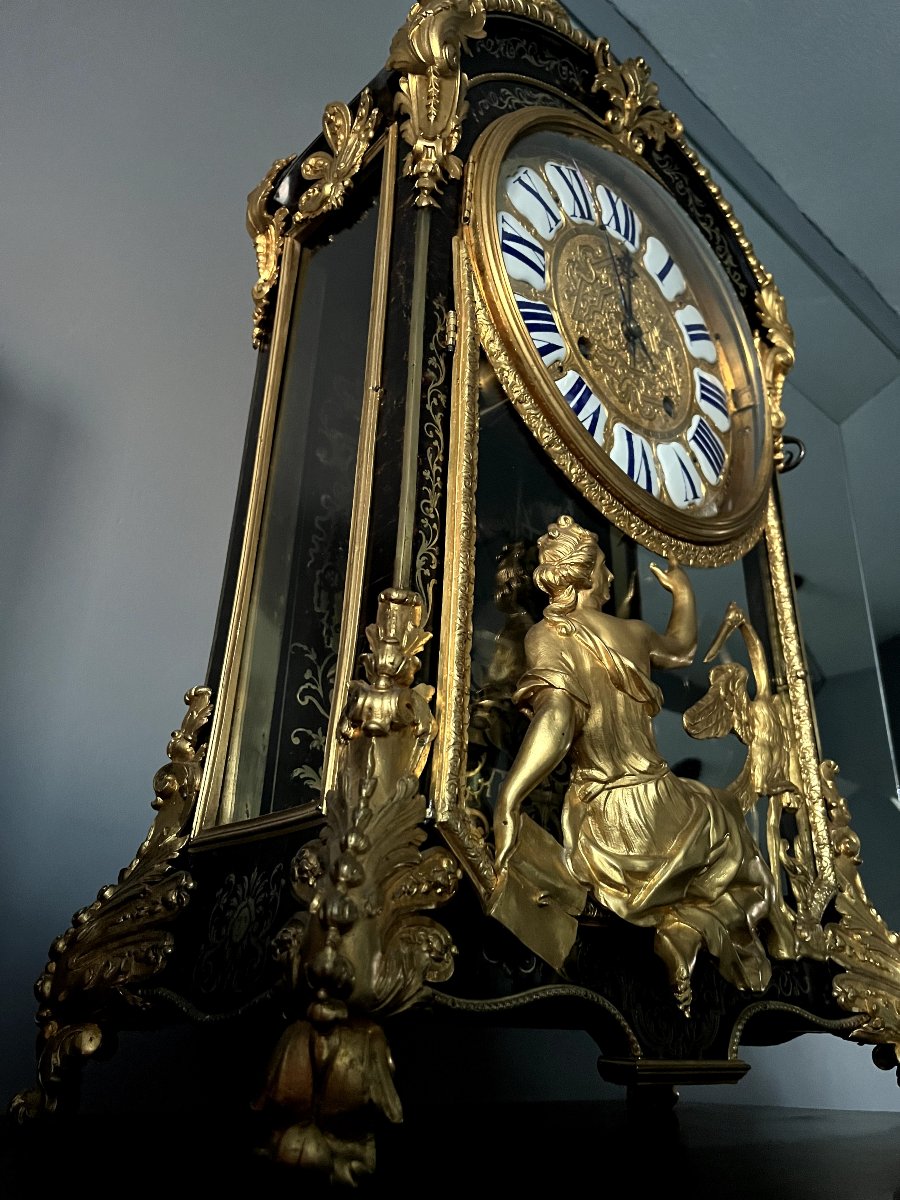 Louis XIV / Régence Period Boulle Cartel Clock-photo-6