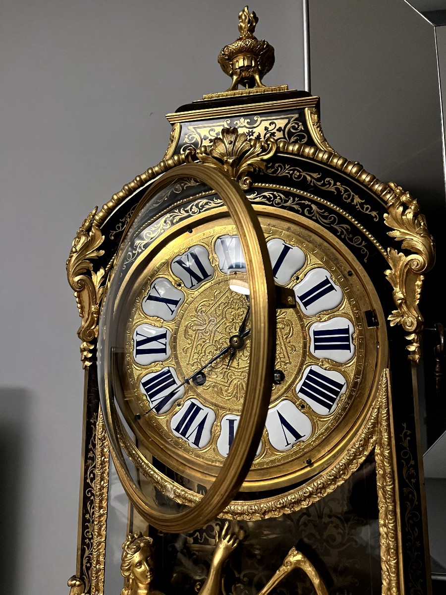 Louis XIV / Régence Period Boulle Cartel Clock-photo-8