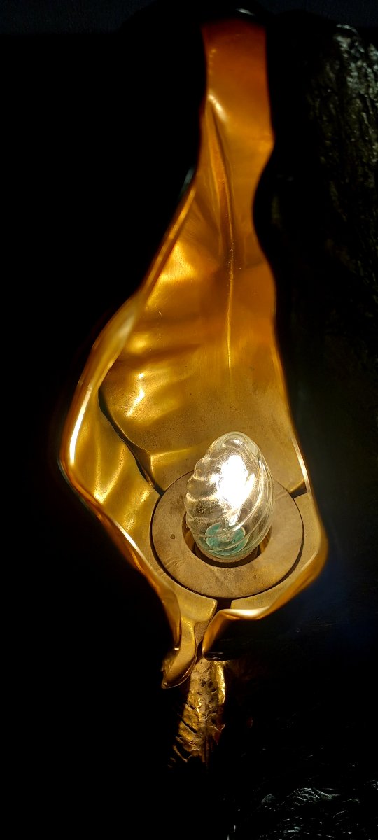 Lampe Iris bronze  Maison Charles -photo-3